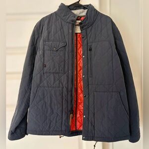 Relwen Quilted Tanker Jacket - Blue Size L